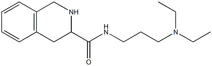 N-[3-(diethylamino)propyl]-1,2,3,4-tetrahydroisoquinoline-3-carboxamide Struktur