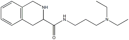 N-[3-(diethylamino)propyl]-1,2,3,4-tetrahydroisoquinoline-3-carboxamide 化学構造式