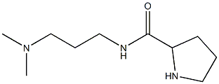 N-[3-(dimethylamino)propyl]pyrrolidine-2-carboxamide,,结构式