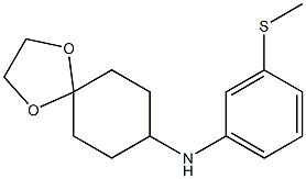 N-[3-(methylsulfanyl)phenyl]-1,4-dioxaspiro[4.5]decan-8-amine Struktur