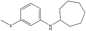 N-[3-(methylsulfanyl)phenyl]cycloheptanamine Structure