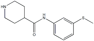 N-[3-(methylsulfanyl)phenyl]piperidine-4-carboxamide Structure