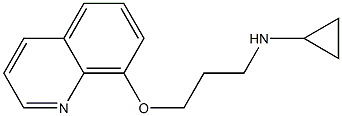 N-[3-(quinolin-8-yloxy)propyl]cyclopropanamine 化学構造式