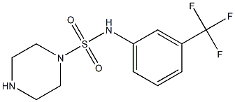 N-[3-(trifluoromethyl)phenyl]piperazine-1-sulfonamide Structure