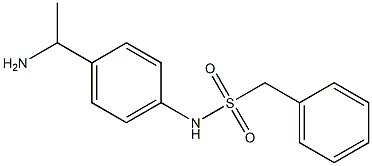 N-[4-(1-aminoethyl)phenyl]-1-phenylmethanesulfonamide,,结构式