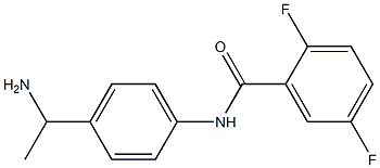 N-[4-(1-aminoethyl)phenyl]-2,5-difluorobenzamide 结构式