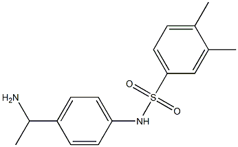 N-[4-(1-aminoethyl)phenyl]-3,4-dimethylbenzene-1-sulfonamide 结构式