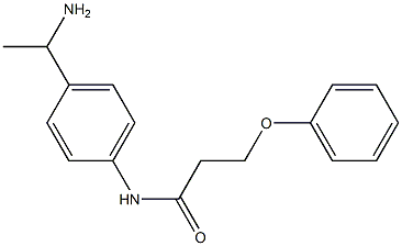 N-[4-(1-aminoethyl)phenyl]-3-phenoxypropanamide Structure