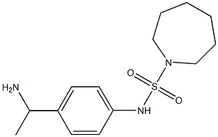 N-[4-(1-aminoethyl)phenyl]azepane-1-sulfonamide Structure