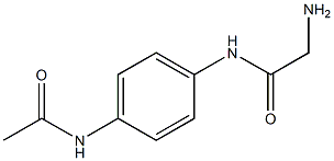 N-[4-(acetylamino)phenyl]-2-aminoacetamide Structure