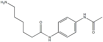 N-[4-(acetylamino)phenyl]-6-aminohexanamide Struktur