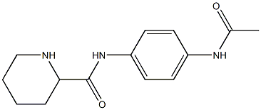 N-[4-(acetylamino)phenyl]piperidine-2-carboxamide Struktur
