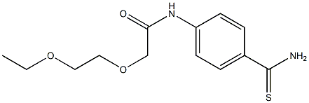 N-[4-(aminocarbonothioyl)phenyl]-2-(2-ethoxyethoxy)acetamide|