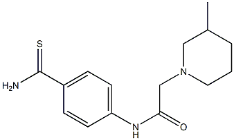 N-[4-(aminocarbonothioyl)phenyl]-2-(3-methylpiperidin-1-yl)acetamide|