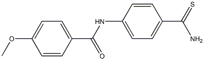 N-[4-(aminocarbonothioyl)phenyl]-4-methoxybenzamide Structure