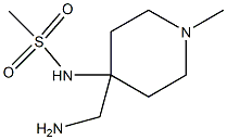 N-[4-(aminomethyl)-1-methylpiperidin-4-yl]methanesulfonamide Structure