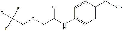 N-[4-(aminomethyl)phenyl]-2-(2,2,2-trifluoroethoxy)acetamide,,结构式