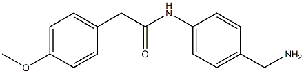 N-[4-(aminomethyl)phenyl]-2-(4-methoxyphenyl)acetamide,,结构式