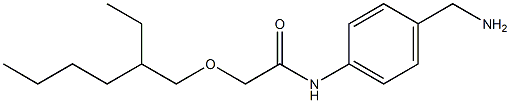 N-[4-(aminomethyl)phenyl]-2-[(2-ethylhexyl)oxy]acetamide Structure