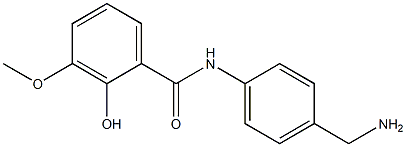 N-[4-(aminomethyl)phenyl]-2-hydroxy-3-methoxybenzamide Structure