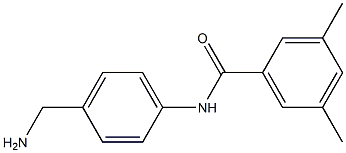 N-[4-(aminomethyl)phenyl]-3,5-dimethylbenzamide Structure