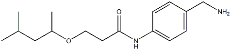 N-[4-(aminomethyl)phenyl]-3-[(4-methylpentan-2-yl)oxy]propanamide Structure