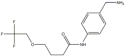 N-[4-(aminomethyl)phenyl]-4-(2,2,2-trifluoroethoxy)butanamide Structure