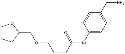 N-[4-(aminomethyl)phenyl]-4-(oxolan-2-ylmethoxy)butanamide Structure