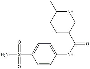 N-[4-(aminosulfonyl)phenyl]-6-methylpiperidine-3-carboxamide,,结构式