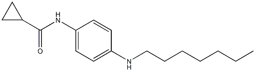 N-[4-(heptylamino)phenyl]cyclopropanecarboxamide Struktur