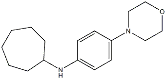 N-[4-(morpholin-4-yl)phenyl]cycloheptanamine 结构式