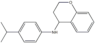 N-[4-(propan-2-yl)phenyl]-3,4-dihydro-2H-1-benzopyran-4-amine 结构式