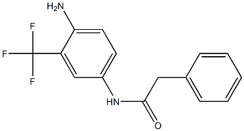 N-[4-amino-3-(trifluoromethyl)phenyl]-2-phenylacetamide Structure