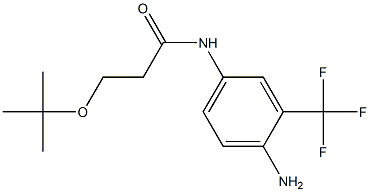 N-[4-amino-3-(trifluoromethyl)phenyl]-3-(tert-butoxy)propanamide|