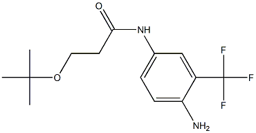 N-[4-amino-3-(trifluoromethyl)phenyl]-3-(tert-butoxy)propanamide Structure