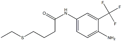 N-[4-amino-3-(trifluoromethyl)phenyl]-4-(ethylsulfanyl)butanamide Struktur