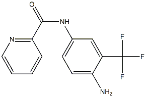 N-[4-amino-3-(trifluoromethyl)phenyl]pyridine-2-carboxamide,,结构式