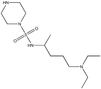 N-[5-(diethylamino)pentan-2-yl]piperazine-1-sulfonamide Structure