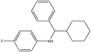 N-[cyclohexyl(phenyl)methyl]-4-fluoroaniline 结构式