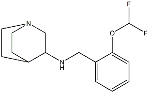 N-{[2-(difluoromethoxy)phenyl]methyl}-1-azabicyclo[2.2.2]octan-3-amine Structure