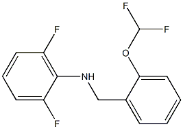 N-{[2-(difluoromethoxy)phenyl]methyl}-2,6-difluoroaniline Structure