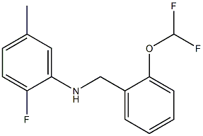 N-{[2-(difluoromethoxy)phenyl]methyl}-2-fluoro-5-methylaniline