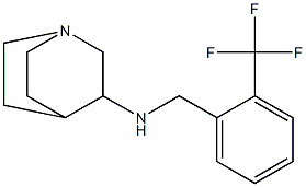 N-{[2-(trifluoromethyl)phenyl]methyl}-1-azabicyclo[2.2.2]octan-3-amine,,结构式