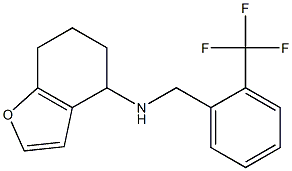 N-{[2-(trifluoromethyl)phenyl]methyl}-4,5,6,7-tetrahydro-1-benzofuran-4-amine Structure