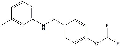 N-{[4-(difluoromethoxy)phenyl]methyl}-3-methylaniline Structure