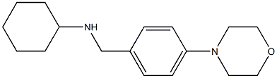 N-{[4-(morpholin-4-yl)phenyl]methyl}cyclohexanamine Structure