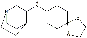 N-{1,4-dioxaspiro[4.5]decan-8-yl}-1-azabicyclo[2.2.2]octan-3-amine Struktur