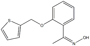 N-{1-[2-(thiophen-2-ylmethoxy)phenyl]ethylidene}hydroxylamine Structure