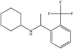 N-{1-[2-(trifluoromethyl)phenyl]ethyl}cyclohexanamine Structure