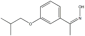 N-{1-[3-(2-methylpropoxy)phenyl]ethylidene}hydroxylamine Structure